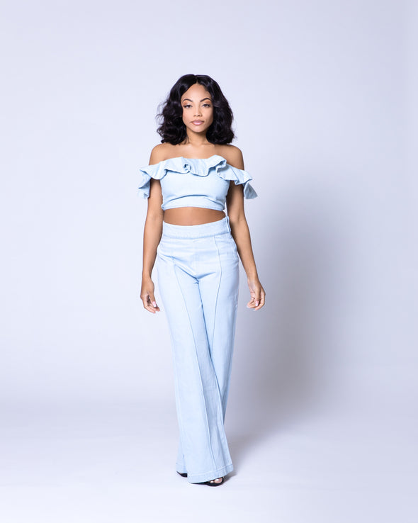 Jazmine Pants Set | Denim